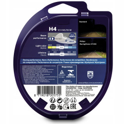 PHILIPS RACINGVISION GT200 H4 12 V 60/55 W, 2 SZT - Imagen 3