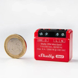 Shelly 1PM Mini Gen3 x2 | Moduł przekaźnikowy | WiFi, Bluetooth, z pomiarem mocy - Zdjęcie 3