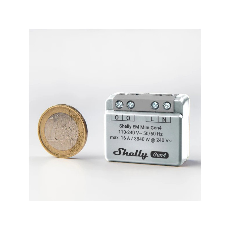 Shelly EM Mini Gen4 | Licznik energii | Wi-Fi, Zigbee, Bluetooth, Matter - Zdjęcie 2