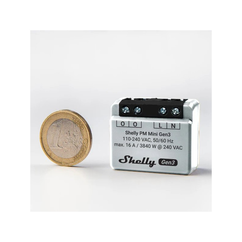 Shelly PM Mini Gen3 x2 | Inteligentny licznik energii | Wi-Fi, Bluetooth - Zdjęcie 3