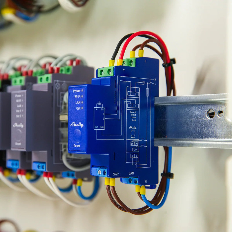 Shelly Pro Dimmer 0/1-10V PM | Inteligentny ściemniacz | montaż DIN - Zdjęcie 2