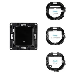 Shelly Wall Switch 1 Czarny | Przełącznik ścienny | z 1 przyciskiem - Zdjęcie 2