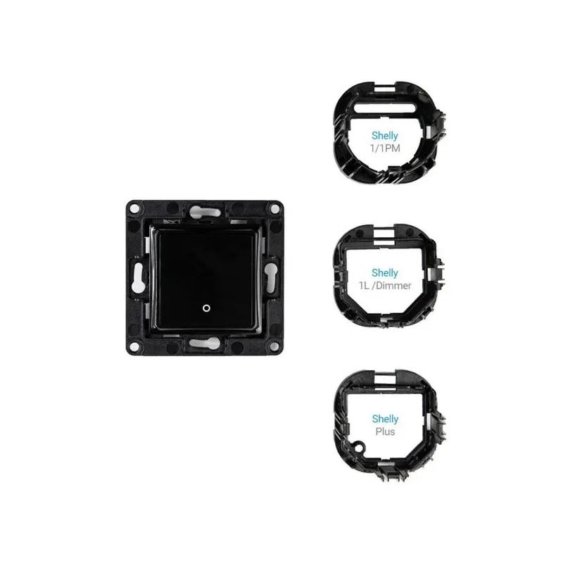 SHELLY WALL SWITCH 1 - BLACK - Görsel 2