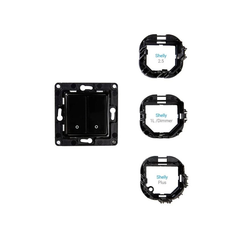 Shelly Wall Switch 2 Czarny | Przełącznik ścienny | z 2 przyciskami - Zdjęcie 2