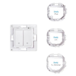 Shelly Wall Switch 2 Biały | Przełącznik ścienny | z 2 przyciskami - Zdjęcie 2
