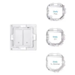 Shelly Wall Switch 2 Biały | Przełącznik ścienny | z 2 przyciskami - Zdjęcie 2