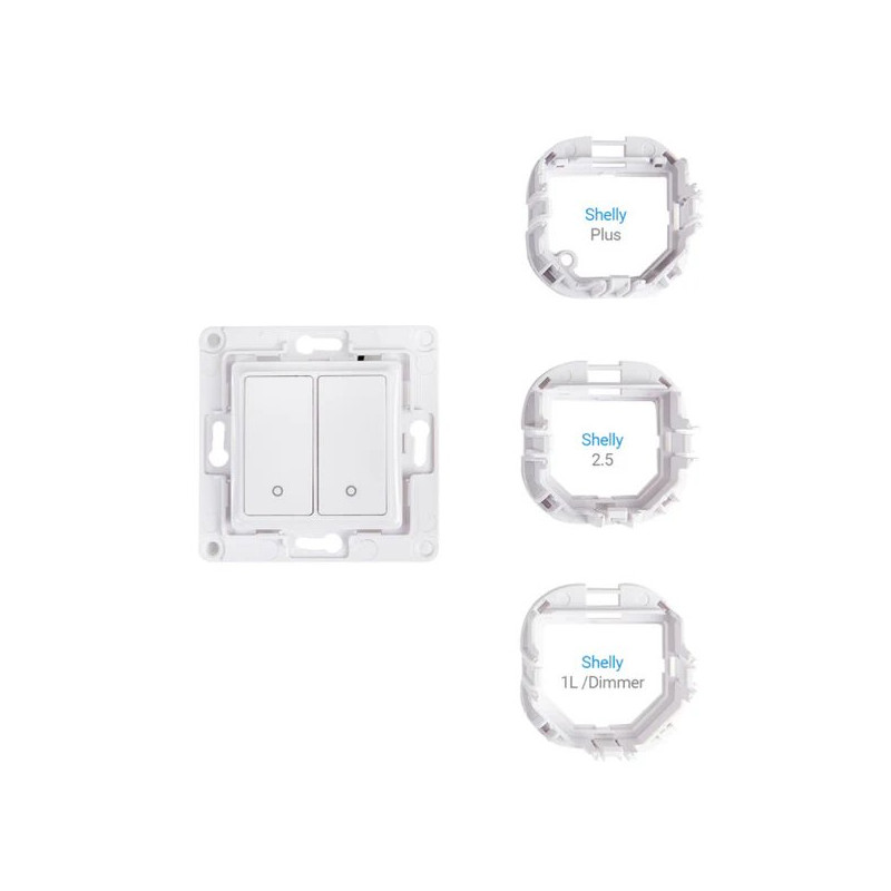 SHELLY WALL SWITCH 2 - WHITE - Изображение 2