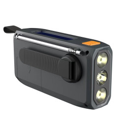 EXTRALINK RADIO AWARYJNE BLUETOOTH SOLARNE Z KORBKĄ DYNAMO POWERBANK 4000MAH Z LATARKĄ SOS BT-4000 - Imagen 2