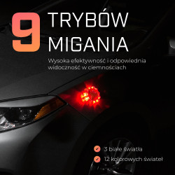 EXTRALINK SMARTLIFE SYGNALIZATOR DROGOWY LED FLARA DROGOWA USB-C - Изображение 6