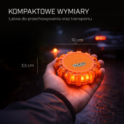 EXTRALINK SMARTLIFE SYGNALIZATOR DROGOWY LED FLARA DROGOWA USB-C - Изображение 8