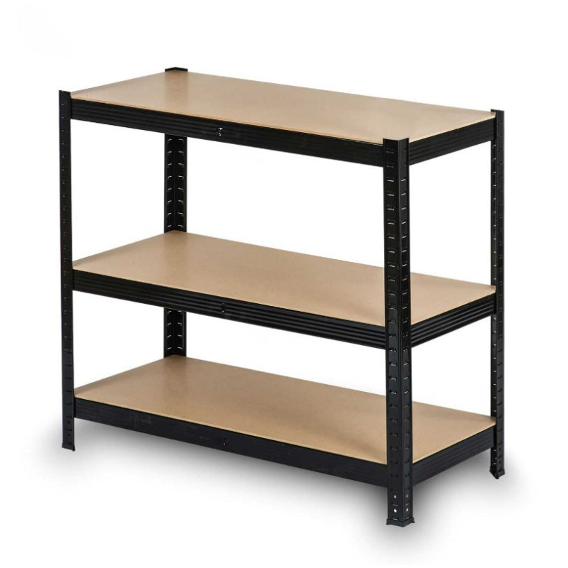 REGAŁ MAGAZYNOWY METALOWY CZARNY 220X90X40CM - Imagem 3