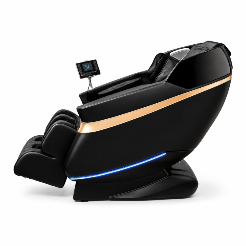 EXTRALINK FOTEL MASUJĄCY 3D ZERO GRAVITY CZARNO-ZŁOTY - Imagen 2