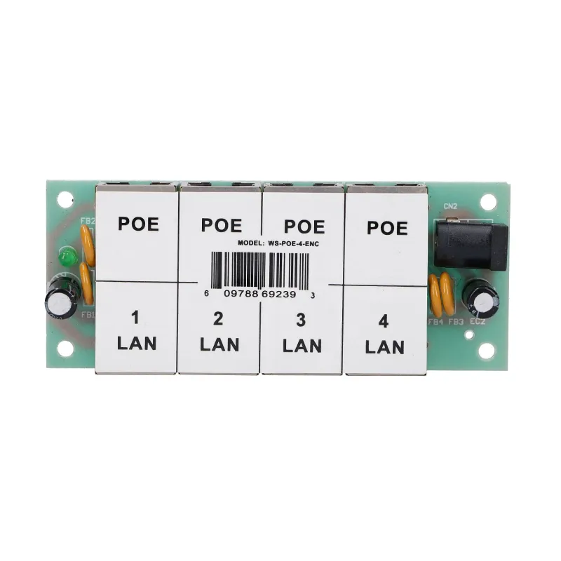 Extralink 4 Portový PoE Injector 4x 100Mb/s RJ45, Bez Obuprowy