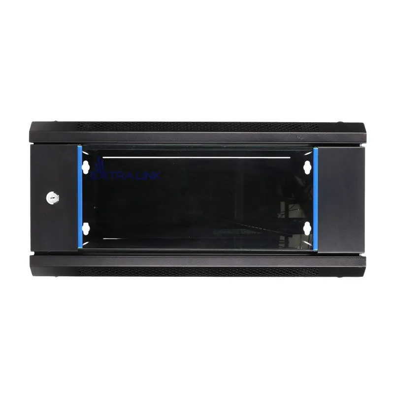 Extralink 4U 600x450 Czarna Szafa rack montowana na ścianie