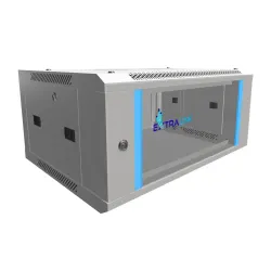 Extralink 4U 600x450 Szara Szafa rack montowana na ścianie