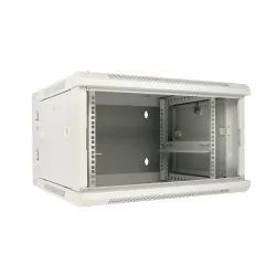 Extralink 6U 600x600 AZH Šedá Racková skříň montovaná na zdi, dvoudílná