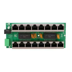 Extralink 8 Portowy Gigabit PoE Injector 8x 1000Mb/s RJ45, Mode B