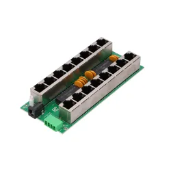 Extralink 8 Portowy Gigabit PoE Injector 8x 1000Mb/s RJ45, Mode B