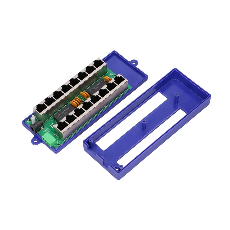 Extralink 8 Portowy Gigabit PoE Injector 8x 1000Mb/s RJ45, Mode B