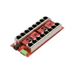 Extralink 8 Portový Gigabit PoE Injector Aktivní, 8 portů Gigabit 802.3at/af, Mode A