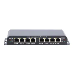 Extralink 8-7 PoE Switch PoE 7x 100Mb/s PoE, 1x Uplink RJ45, Zdroj napájení 24V 2.5A