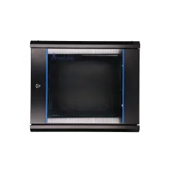 Extralink 9U 600x450 Černá Racková skříň montovaná na zdi