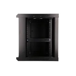Extralink 9U 600x450 Černá Racková skříň montovaná na zdi