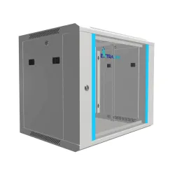 Extralink 9U 600x450 Szara Szafa rack montowana na ścianie