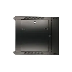 Extralink 9U 600x600 AZH Černá Racková skříň montovaná na zdi, dvoudílná