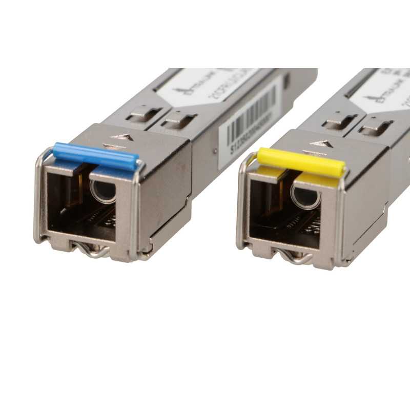 Extralink SFP 1.25G | SFP WDM Módulo | 1,25Gbps, 1310/1550nm, single mode, 3km, SC, DOM, pair, dedicado para HP/Aruba - Imagen 4