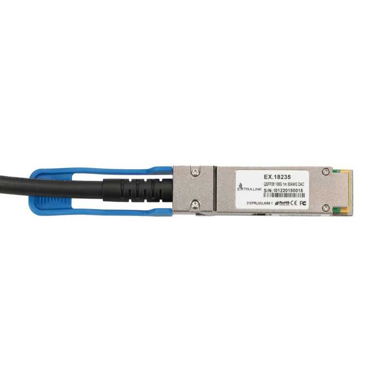 Extralink QSFP28 DAC | Cabo QSFP28 | DAC, 100G, 1m, 30AWG Passive - Imagem 2
