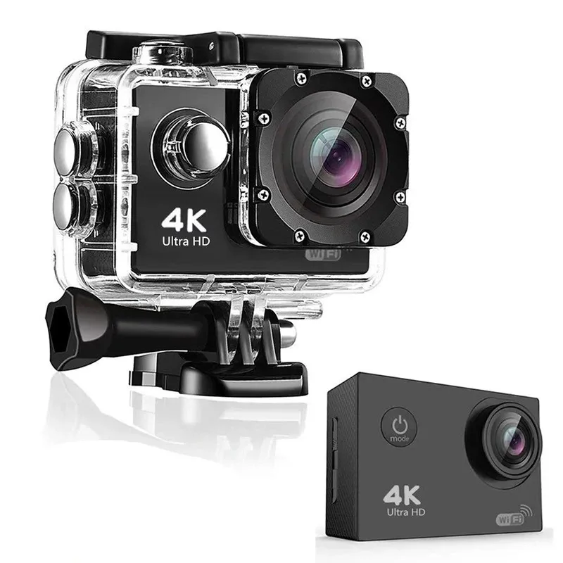 Extralink Action Camera H9S Czarna Kamera 4K 30fps, IP68, wyświetlacz 2.0", Wi-Fi, USB, mini HDMI