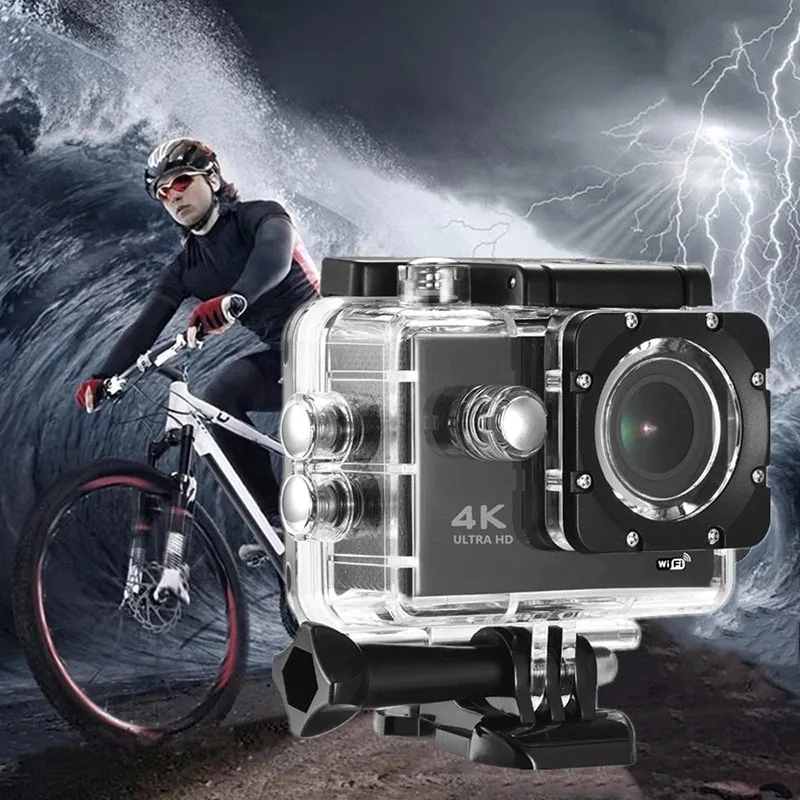 Extralink Action Camera H9S černá Fotoaparát 4K 30fps, IP68, 2,0" obrazovka, Wi-Fi, USB, mini HDMI
