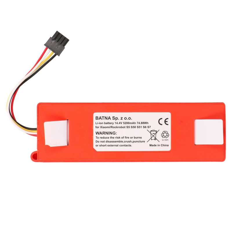 BATERIA ZAMIENNIK MI ROBOT, ROBOROCK S50 / S6 / S7 14.4V 5200MAH - Imagem 4