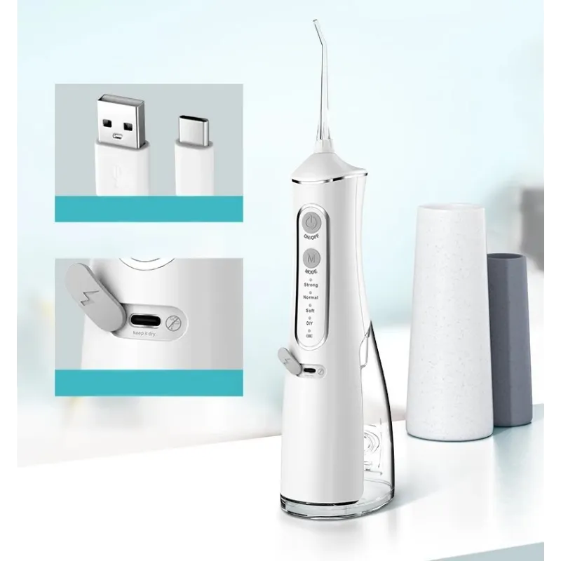 Extralink Beauty Intelligent Water Flosser L8 Biały Irygator 2000mAh, IPX7