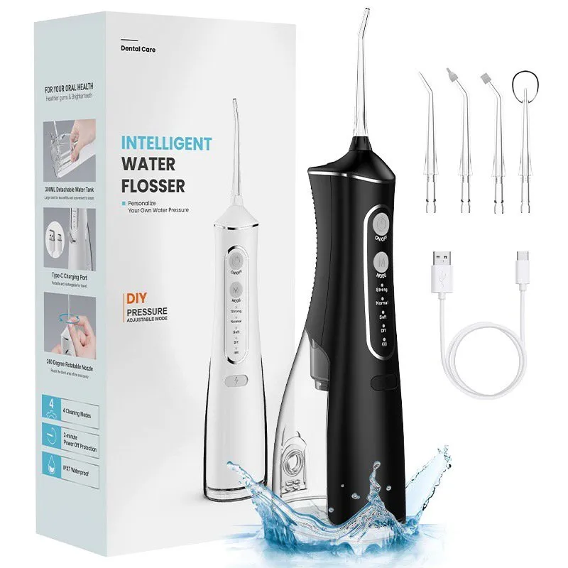 Extralink Beauty Intelligent Water Flosser L8 Czarny Irygator 2000mAh, IPX7