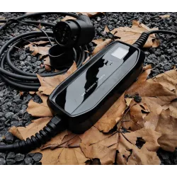 Extralink BS-PCD030 16A 3.6kW Schuko Przenośna ładowarka do samochodu elektrycznego 1 faza, 5,5m, wyświetlacz LCD, IP67