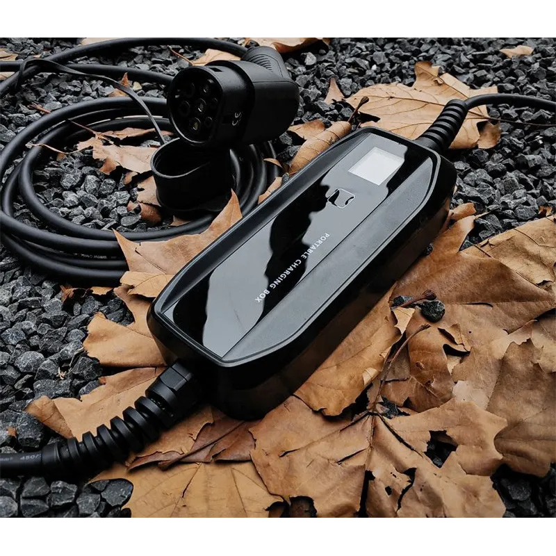 Extralink BS-PCD030 16A 3.6kW Schuko Przenośna ładowarka do samochodu elektrycznego 1 faza, 5,5m, wyświetlacz LCD, IP67