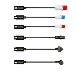 Extralink BS-PCD050 32A 16kW 3F Schuko Przenośna ładowarka 3-fazowa do samochodu elektrycznego 5m, ekran dotykowy, 6 adapterów