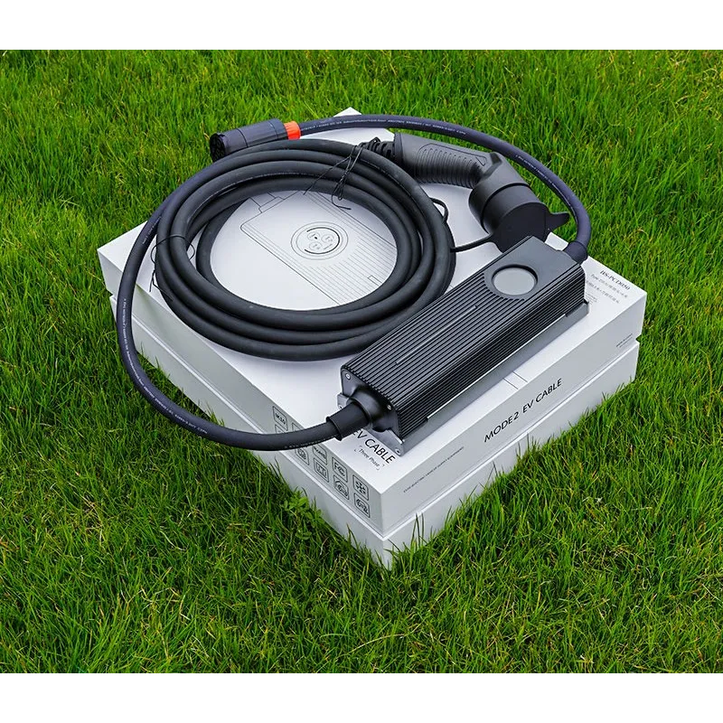 Extralink BS-PCD050 32A 16kW 3F Schuko Przenośna ładowarka 3-fazowa do samochodu elektrycznego 5m, ekran dotykowy, 6 adapterów