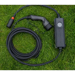 Extralink BS-PCD050 32A 16kW 3F Schuko Przenośna ładowarka 3-fazowa do samochodu elektrycznego 5m, ekran dotykowy, 6 adapterów