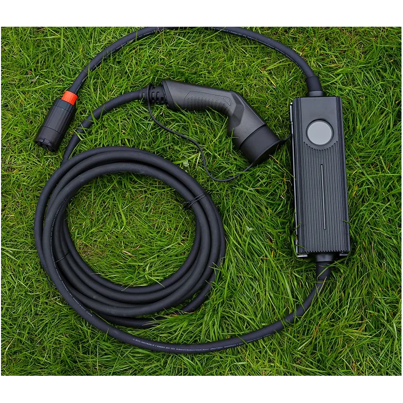 Extralink BS-PCD050 32A 16kW 3F Schuko Przenośna ładowarka 3-fazowa do samochodu elektrycznego 5m, ekran dotykowy, 6 adapterów