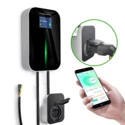 Extralink BS20-BA-22kW-APP Typ A 32A 22kW Ładowarka do samochodu elektrycznego 3 fazy, ekran LCD, aplikacja, 6,1m