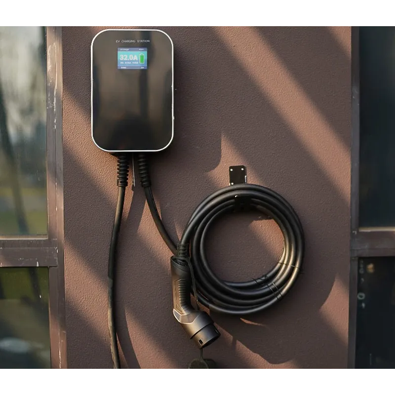 Extralink BS20-BC-22kW-APP Typ 2 32A 22kW Ładowarka do samochodu elektrycznego 3 fazy, ekran LCD, aplikacja, 6,1m