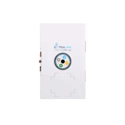 Extralink CAT5E FTP (F/UTP) V2 Zewnętrzny Kabel sieciowy skrętka 305M