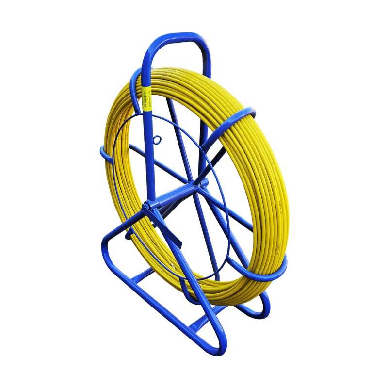 Extralink Pilot 8mm 100m | Pilot do przeciągania kabli | włókno szklane FRP, śr. 8mm, dł. 100m, żółty - Zdjęcie 2