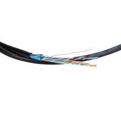 Extralink CAT5E FTP (F/UTP) V2 Zewnętrzny Kabel sieciowy skrętka 305M