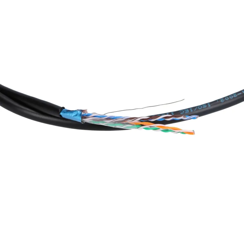 Extralink CAT5E FTP (F/UTP) V2 Zewnętrzny Kabel sieciowy skrętka 305M