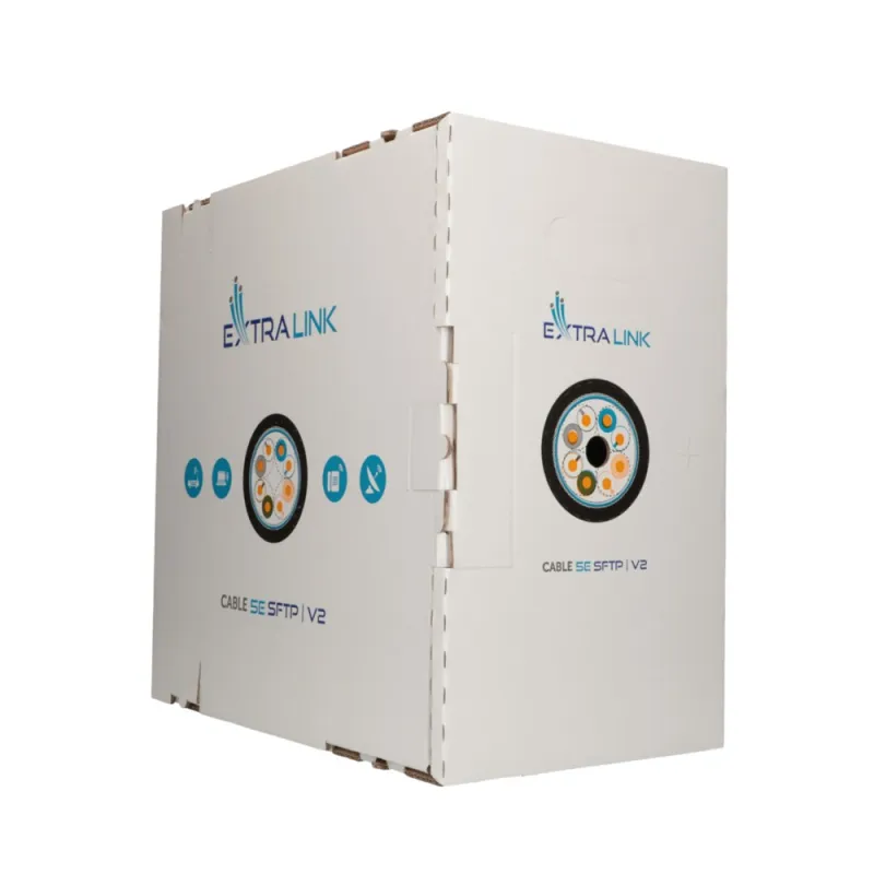 Extralink CAT5E SFTP (SF / UTP) V2 Externo Cabo de rede de par trançado 305 M