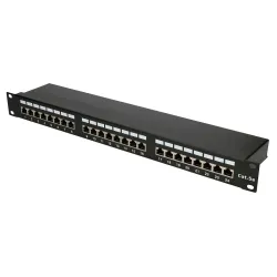 Extralink CAT5E STP V2 Patch Panel, 24 Port